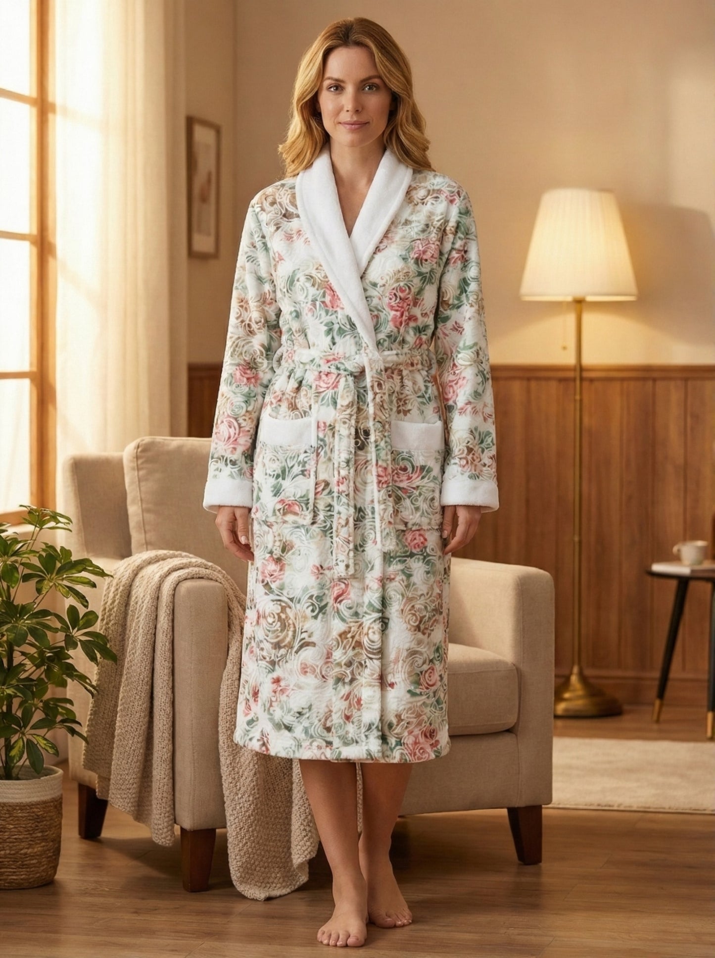 Жіночий халат «Гофра» (шаль)