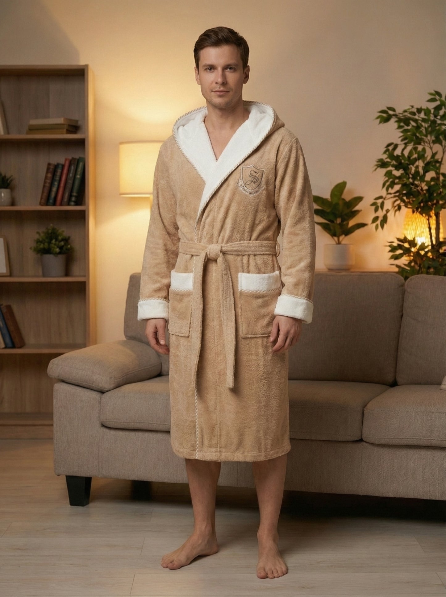 Чоловічий Халат Vivien (з капюшоном)