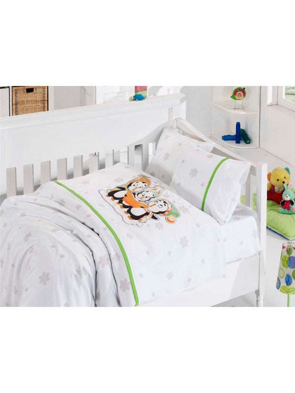 Дитяча постільна білизна для ліжечок серії «ПІНГВІНИ»