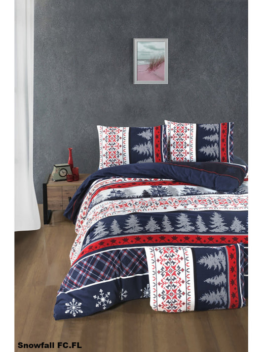 Постільна білизна Baika Flannel «Снігопад» :: First Choice