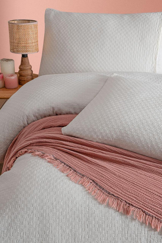 Комплект постільної білизни з вареної бавовни «Седеф»