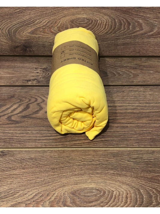 В'язана простирадла на ремінці Candy “Lacos Yellow”