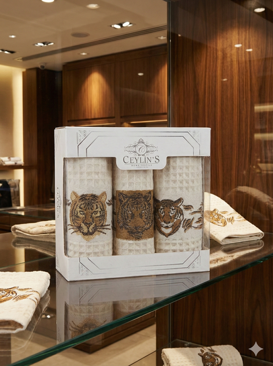 Набір кухонних рушників «Панорама» вафельний 6-ка :: Vianna