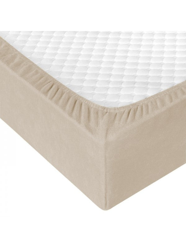 Махрова простирадла на ремінці Conditory “Бежева” Alber