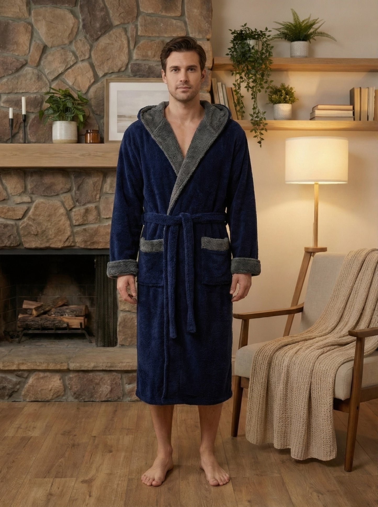 М'який спортивний халат (з капюшоном)