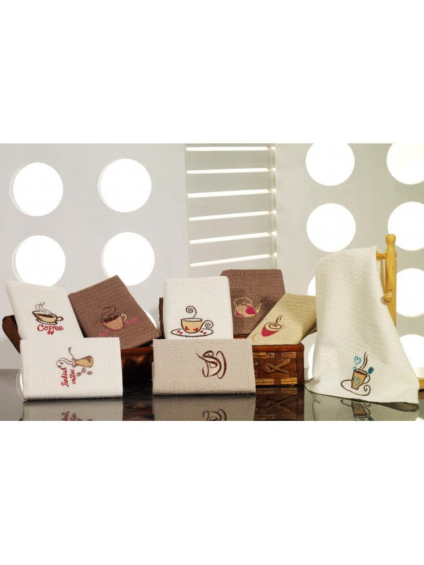 Набір кухонних рушників «Калісто» вафельний 6-ка :: Vianna