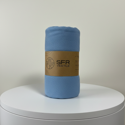 Простирадло на резинці з гумкою, махрова тканина, Alber «Синій»