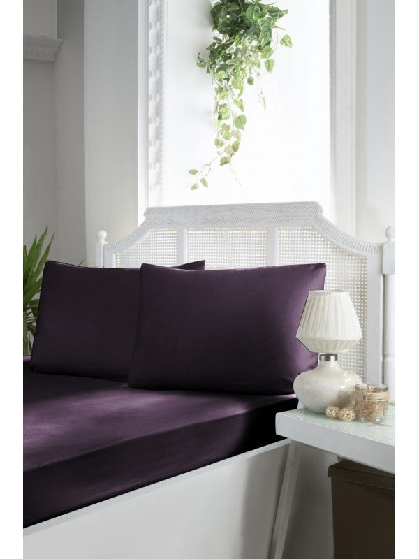 Простирадло з сатину на резинці «Koyu Mor» :: First Choice