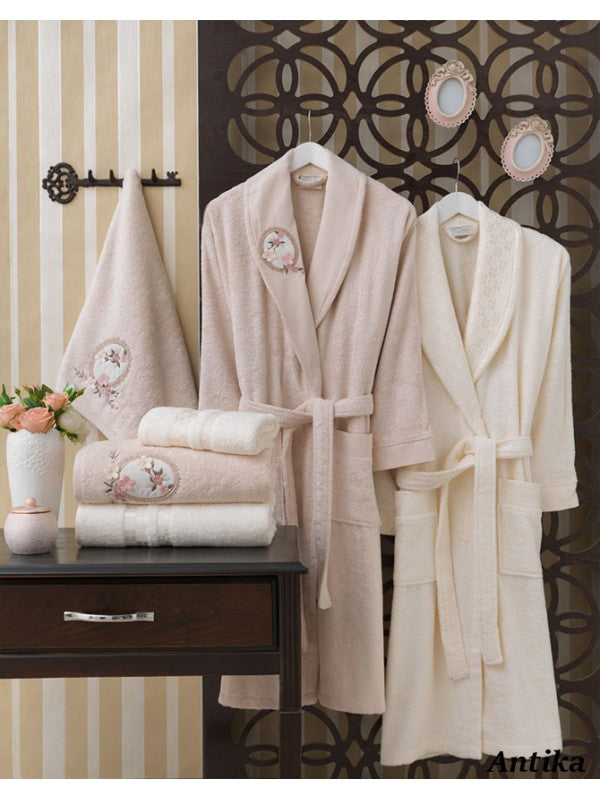 Сімейний комплект халатів та рушників Sikel Bamboo, 2 предмети