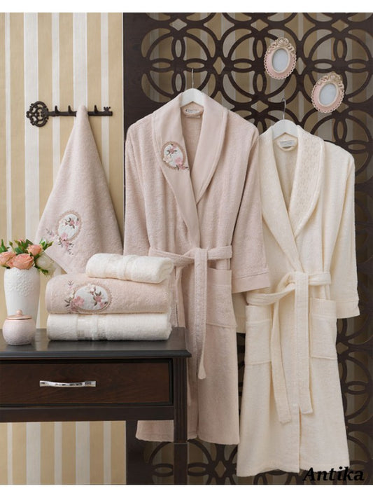 Сімейний комплект халатів та рушників Sikel Bamboo, 2 предмети