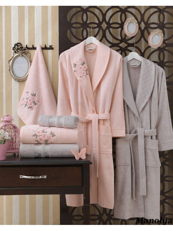 Сімейний комплект халатів та рушників Sikel Bamboo, 2 предмети