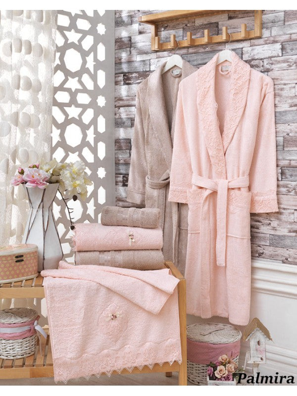 Сімейний комплект халатів та рушників Sikel Bamboo, 2 предмети