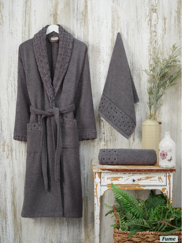 Комплект халатів та рушників Silver Şikel