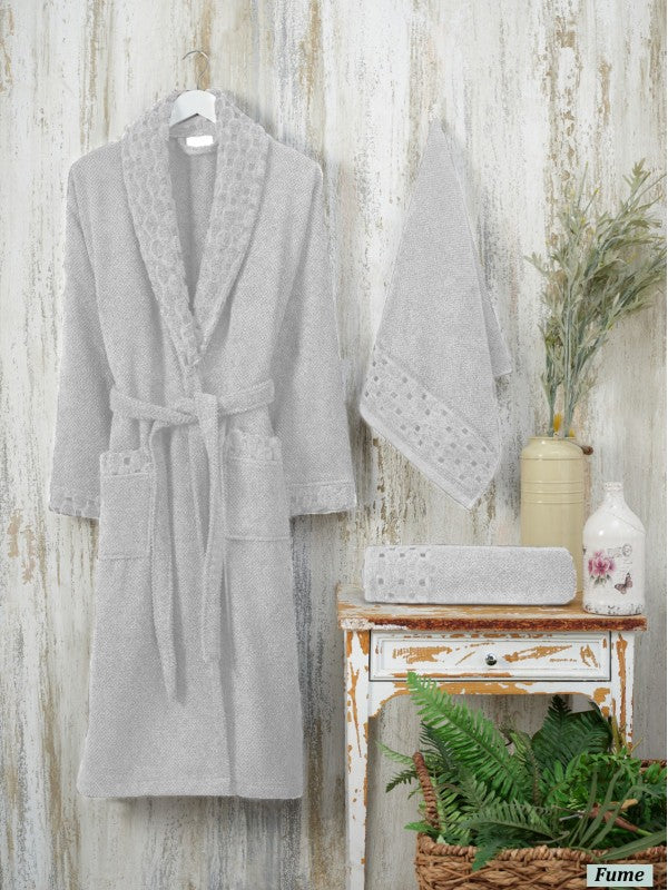 Комплект халатів та рушників Silver Şikel