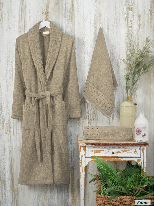 Комплект халатів та рушників Silver Şikel