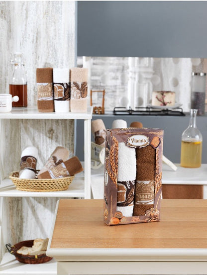 Комплект махрових кухонних рушників :: Віанна