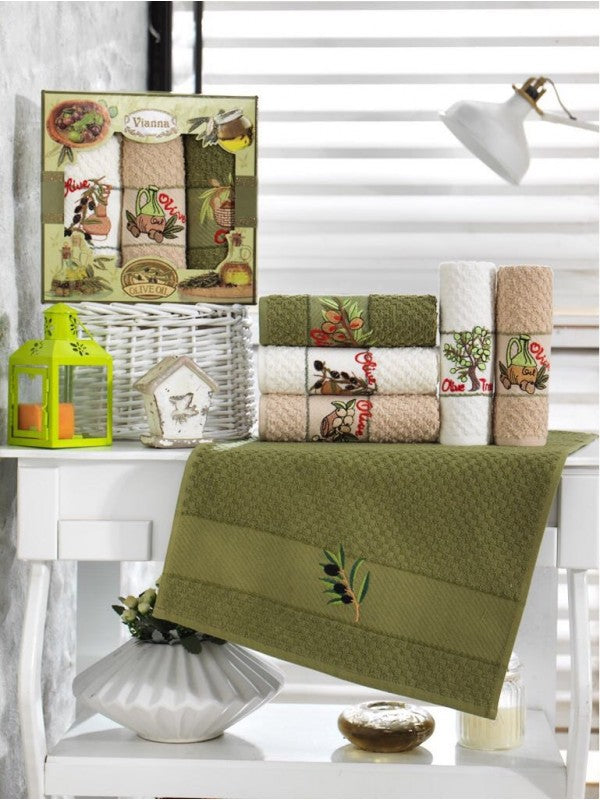 Комплект махрових кухонних рушників :: Віанна