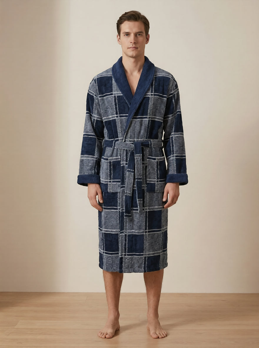 Чоловічий халат (з коміром)