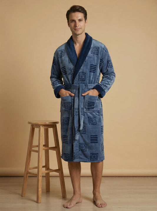 Чоловічий халат (з коміром)