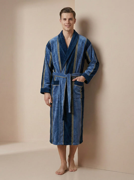 Чоловічий халат (з коміром)