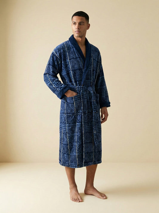 Чоловічий халат (з коміром)