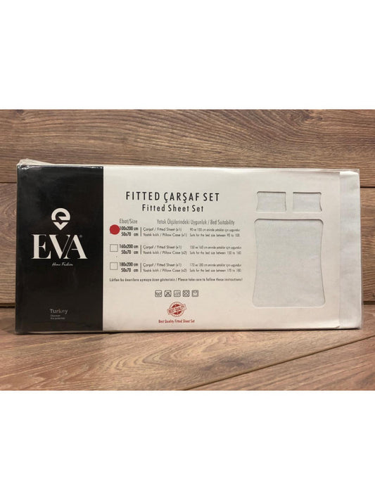 Простирадло EVA «Біле» на резинці з еластичною стрічкою