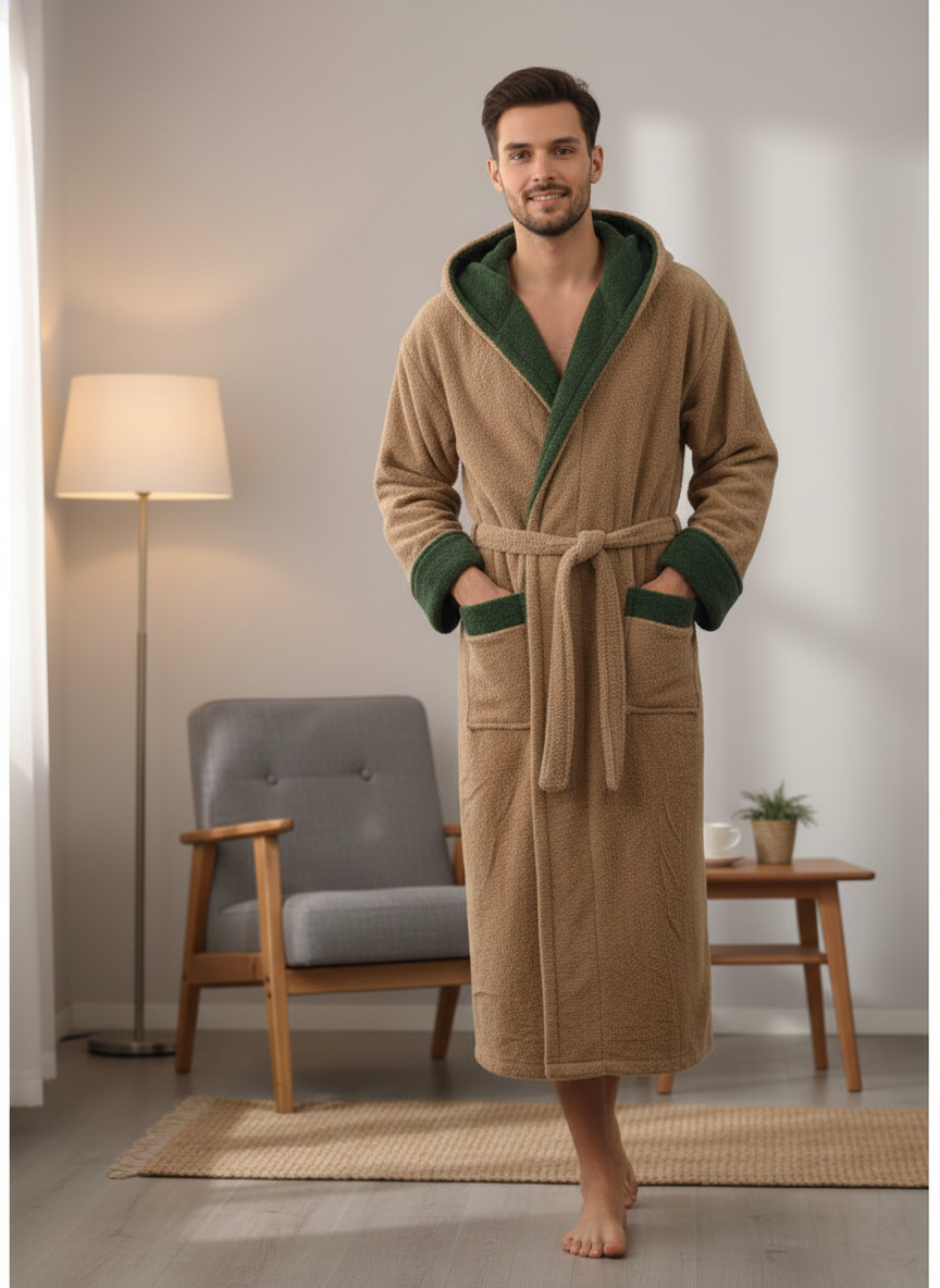 М'який спортивний халат (з капюшоном)