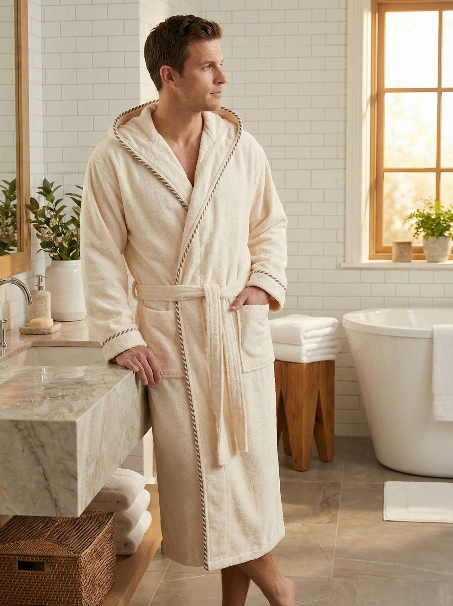 Чоловічий Халат Triga (з капюшоном)