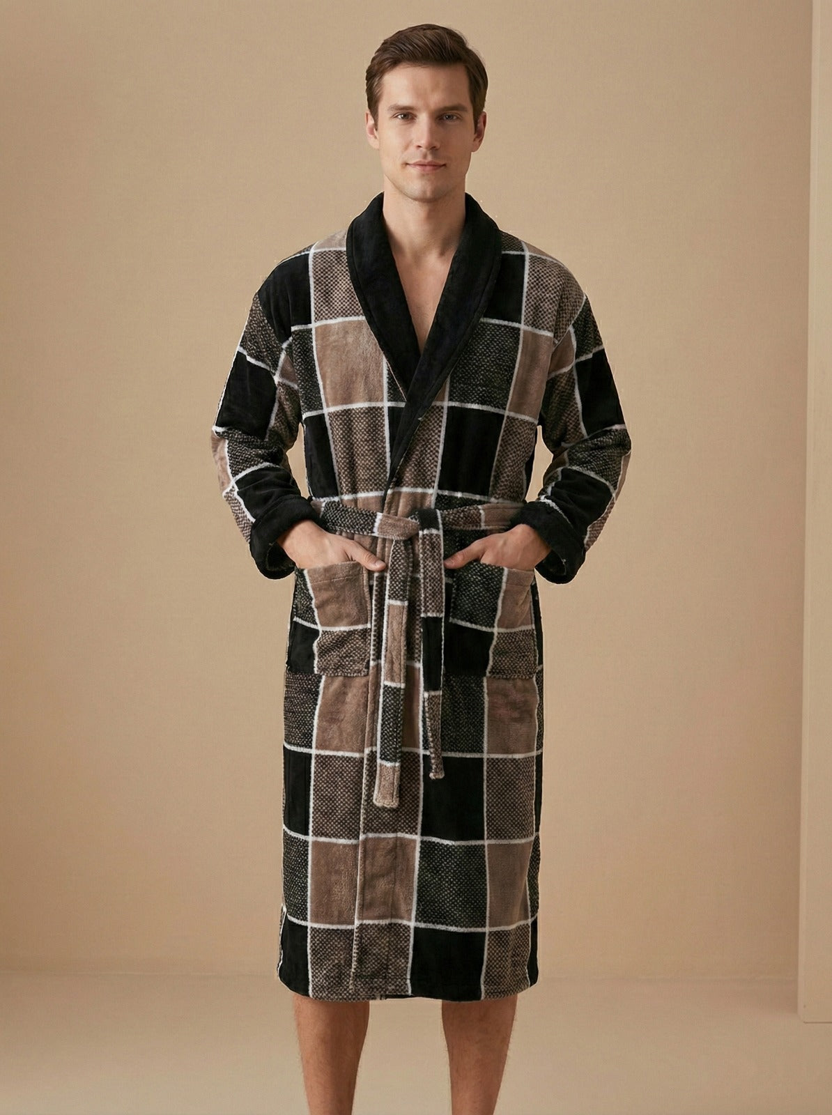 Чоловічий халат (з коміром)