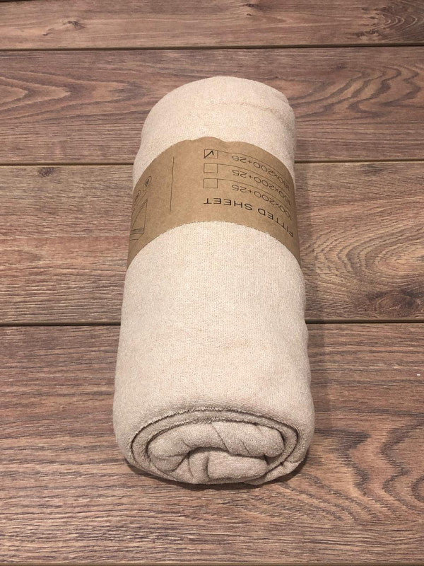 Махрова простирадла на ремінці Conditory “Бежева” Alber