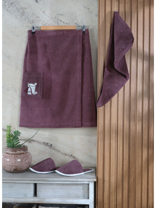 Жіночий бавовняний комплект для сауни