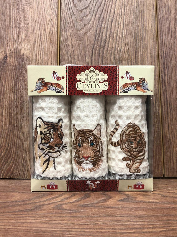 Набір кухонних рушників «Панорама» вафельний 6-ка :: Vianna