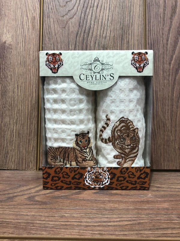 Набір кухонних рушників «Панорама» вафельний 6-ка :: Vianna