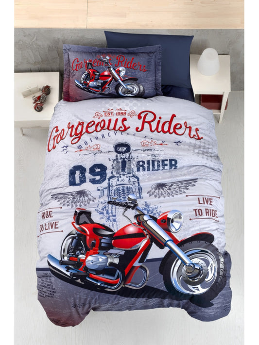 Постільна білизна “Rider” Підліткова цифрова ранфорс :: ФК