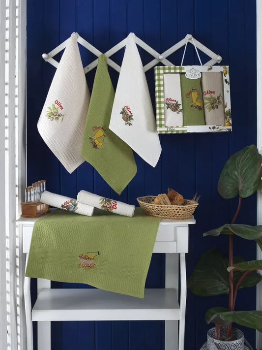 Набір кухонних рушників вафельних :: Віанна